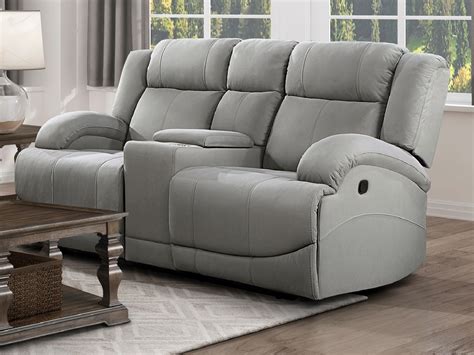 QUINCY Reclining Loveseat with Console | THEMES UAE