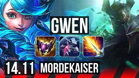 GWEN Vs MORDEKAISER TOP 7 Solo Kills EUW Master 14 11 YouTube