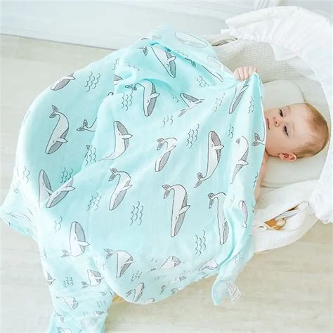 Muslin Tree Newborn Muslin Swaddle Baby Multi Use Bamboo Cotton Blanket