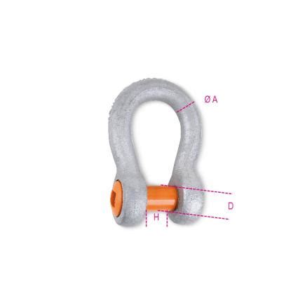 Beta Bow Shackles With Square Sunken Hole Screw Pin High