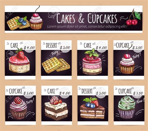 Gateaux Patisserie Menu Desserts Menu Desserts Cupcake Cakes