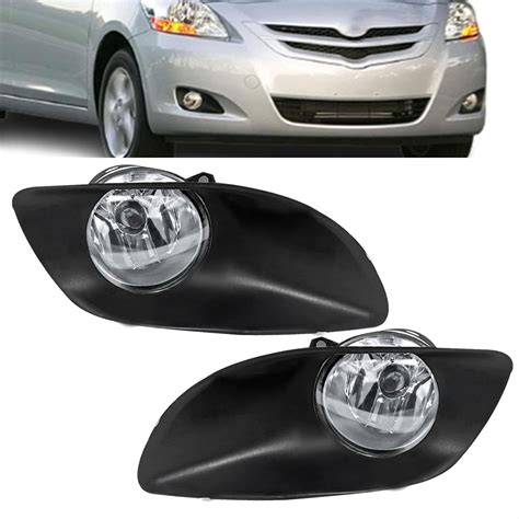 Epotoor Front Bumper Driving Fog Lights Replacement For 2006 2007 2008 Toyota Yaris 4 Door Sedan