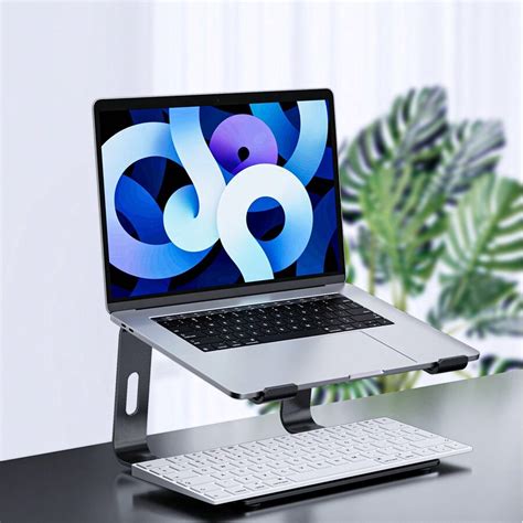 Aluminum Laptop Stand For Desk, Detachable Computer Stand For Laptop ...