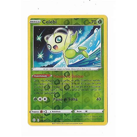 Pokemon Celebi Reverse Foil Espada E Escudo Destinos Brilhantes