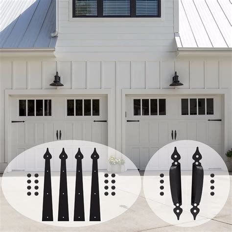 LWZH Carriage House Garage Decorative Door Hinge Accent Set Sliding ...