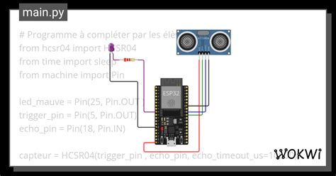 Led Contr L E Par Un Capteur Ultrason Copy Wokwi Esp Stm