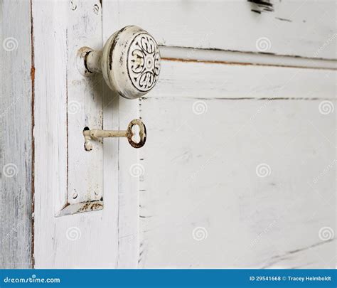 Door Knob And Skeleton Key Stock Photo Image Of Chipped 29541668