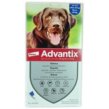 Advantix Spot On Per Cani 25 40 Kg 4 Pipette