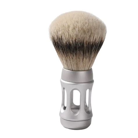 Yaqi Bandstand Mm Matte Chrome Metal Handle Silvertip Badger Hair