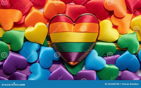 Heart In Rainbow Colors Lgbt Pride Month Stock Illustration