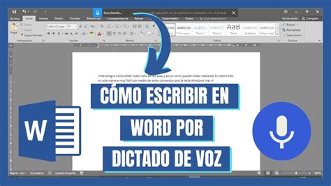 Escribe Textos En Word Con Tu Voz El Compartir Texto