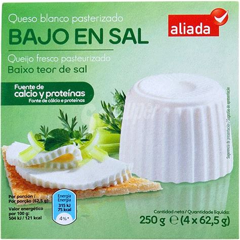 Aliada Queso Fresco Bajo En Sal Pack Envases G