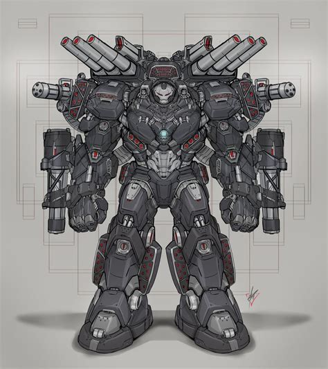 War Machine And Hulkbuster Marvel Drawn By Eko999 Danbooru