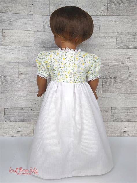 Regency Dress Fits 18 Inch Dolls Historical Clothing Doll Etsy