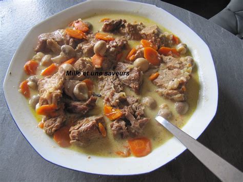 Blanquette de veau à l ancienne au cookéo mille et une saveurs dans