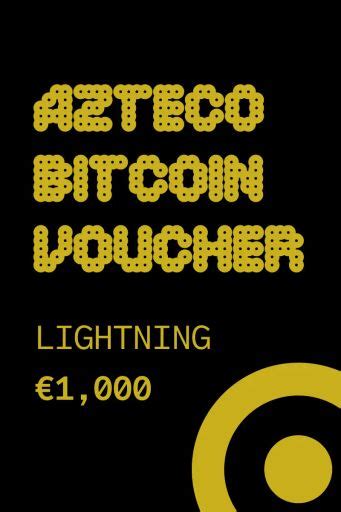 Buy Azteco Bitcoin Lightning Voucher 1000 EUR Gift Card Global