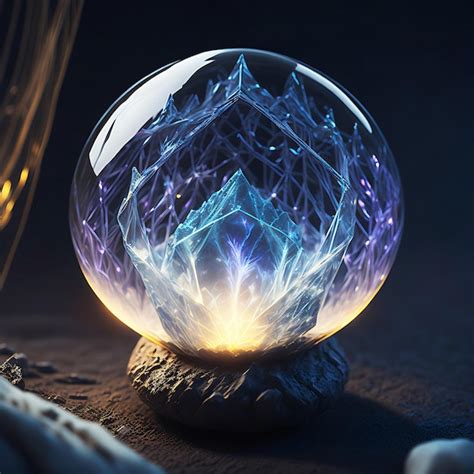 Premium Ai Image A Crystal Ball Generative Ai