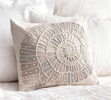 Embellished Shell Pillow Cover Pottery Barn