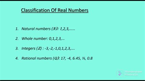 Basics Of Real Numbers Detailed Explanation On Numbersset Notations