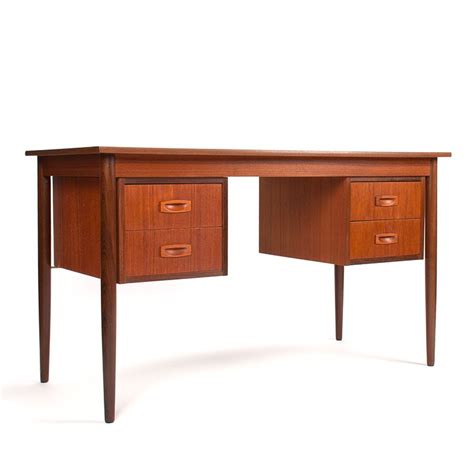 Mid Century Danish Teak Desk Retro Studio