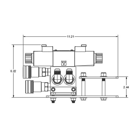 Rear Hydraulic Valve Kit Front 3rd Function For Jd 2025r 2026r Tractors