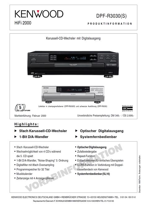 Kenwood DPF R 3030 Hifi Wiki