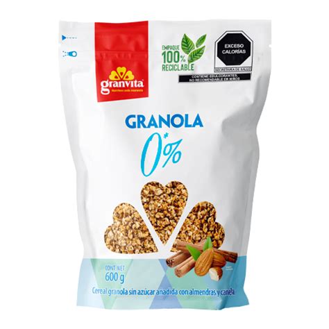 Granola 0 Azúcar 600 g Granvita