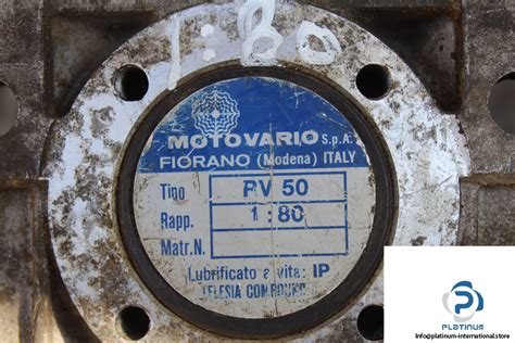 MOTOVARIO RV 50 WORM GEARBOX Platinum International