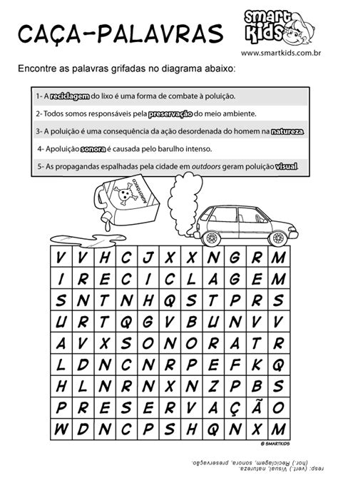 Ca A Palavras Do Meio Ambiente Para Imprimir