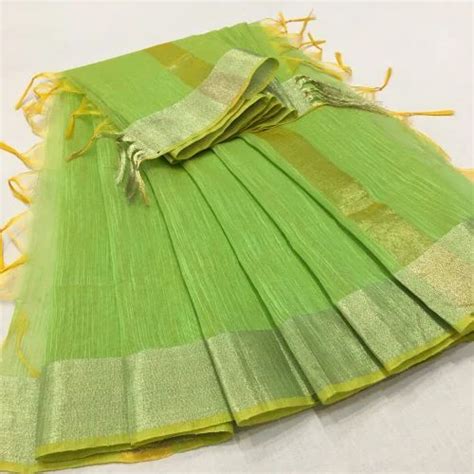 2 35 Metres Gold Cross Shades Dupatta Banarasi Chanderi Cotton Slub