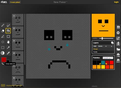 Piskel va vous permettre de réaliser vos propres animations en pixels ...