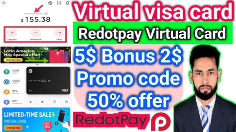 Get A Redotpay Virtual Visa Card Cleim Free Virtual Promo Code