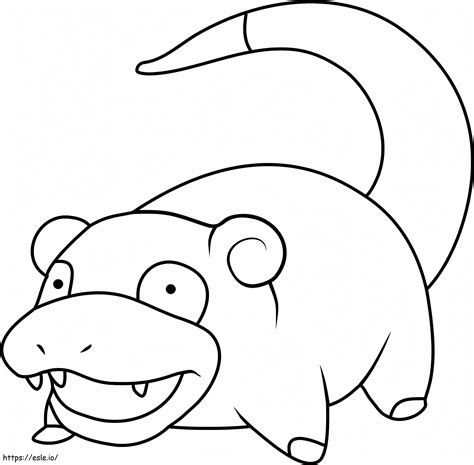 Slowpoke coloring page