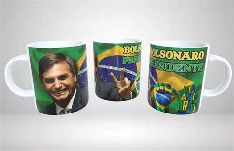 Caneca Xícara Bolsonaro Presidente 2022 Partido Brasil Parcelamento