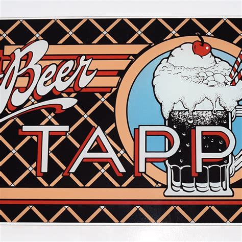 Root Beer Tapper Glass Marquee | Phoenix Arcade | #1 Source for Screen Printed Arcade Artwork