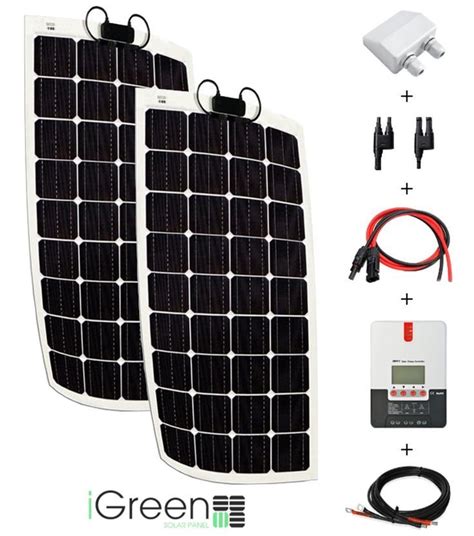 Kit Panneau Solaire W V V Camping Car Complet Flexible