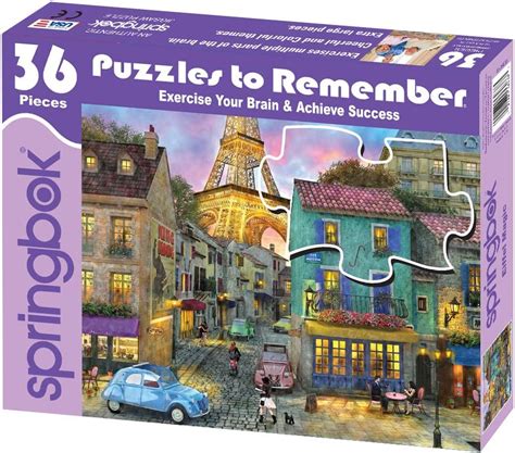 Puzzles To Remember Eiffel Magic 36 Pc Springbok Blue Turtle Toys