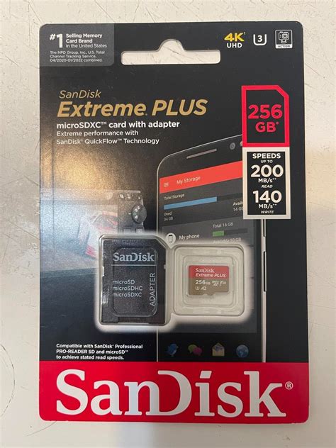 SanDisk Extreme PLUS 256GB MicroSDXC UHS I Memory Card Vocabulary Today