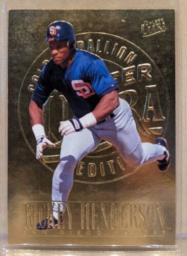 1996 Fleer Ultra Gold Medallion Edition 558 Rickey Henderson For