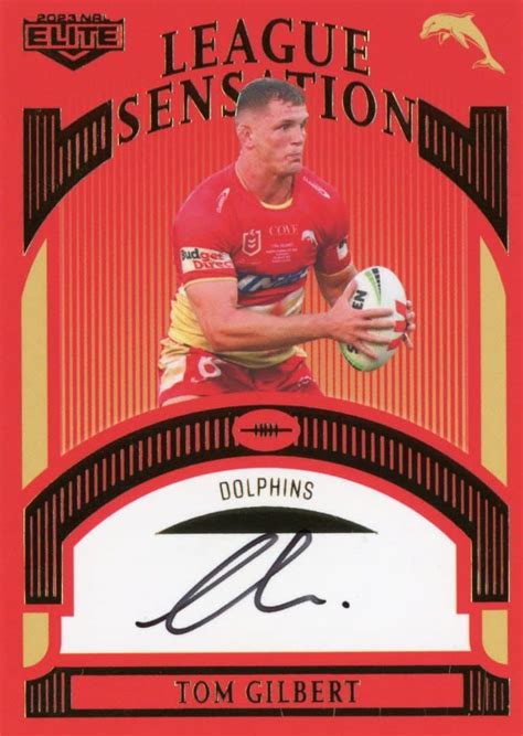 2023 NRL Elite Team League Sensations Signatures Gold Coast Trading Cards