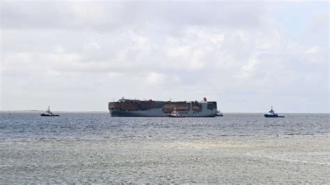 Fremantle Highway In Hafen Von Eemshaven An Grenze Zu Deutschland