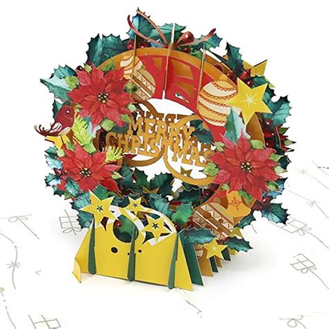 PopLife Christmas Wreath Pop Up Card