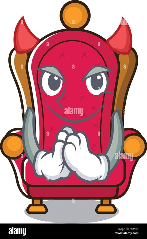 Devil king throne mascot cartoon Stock Vector Image & Art - Alamy