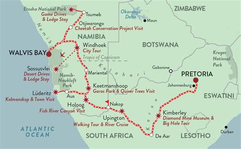 Itinéraires Rovos Rail en Afrique