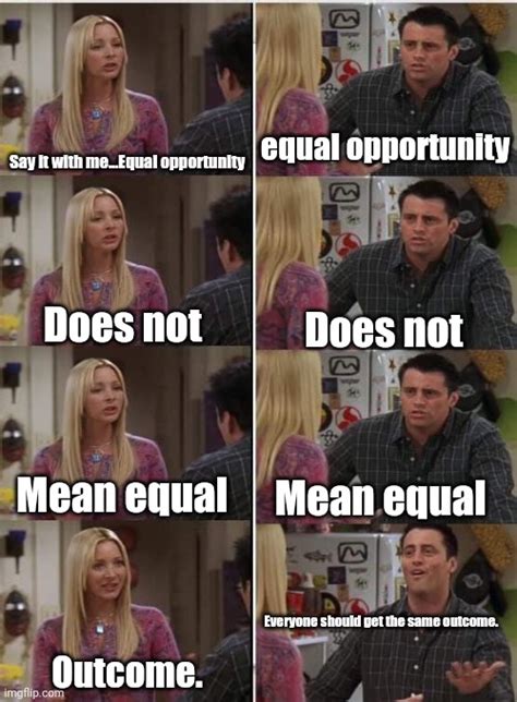 Equal Opportunity Does Not Mean Equal Outcome Imgflip