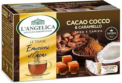 L Angelica Le Tisane Emozioni Al Cacao Tisana Cacao Cocco Caramello