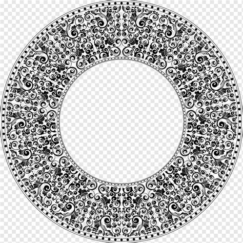 Round Floral Ornament Png Pngwing