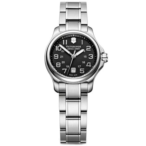 Victorinox Swiss Army Watch Womens Officers Xs Stainless Steel Bracelet In Metallic Lyst