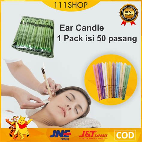 Jual Pre Order 1 Pack Isi 50 Pasang Ear Candle Indian Original