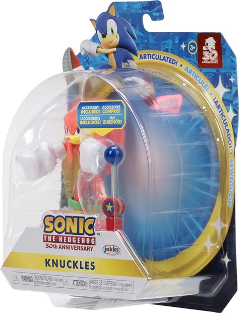 Sonic The Hedgehog Figura De Acci N De Pulgadas Con Nudillos Modernos